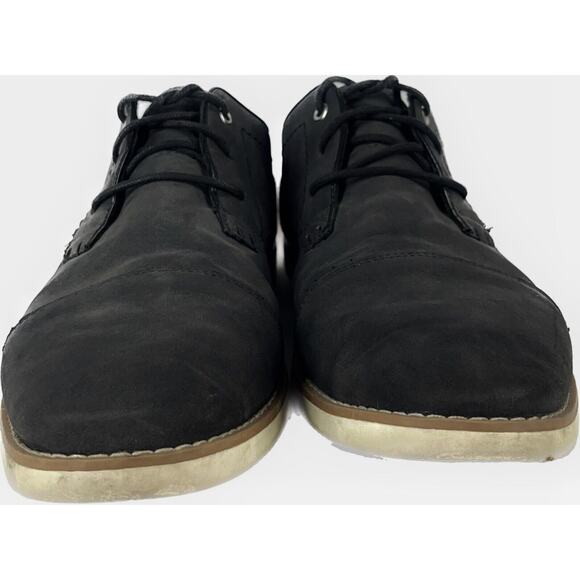 Steve Madden Falout Black Suede Oxford Dress Shoes Almond Toe Men's 11.5 US - Picture 5 of 8